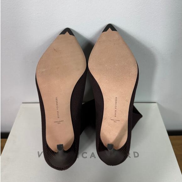 New Veronica Beard Lisa Knit Stiletto Booties in Espresso Women's Size 9 - Picture 9 of 9